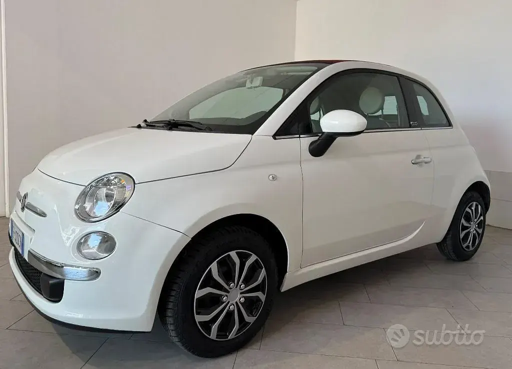 Usata Fiat 500C 69 CV (50 kW) 2013 Bianco Cabrio