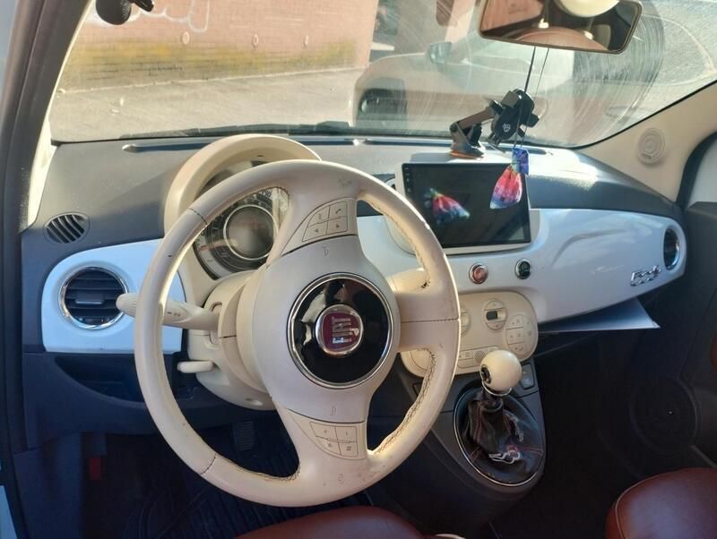 Usata Fiat 500C Lounge 100 CV (73 kW) 2010 Bianco Cabrio