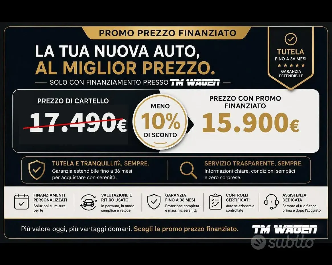Usata VW Golf VIII Life 110 CV (80 kW) 2021 Grigio Berlina