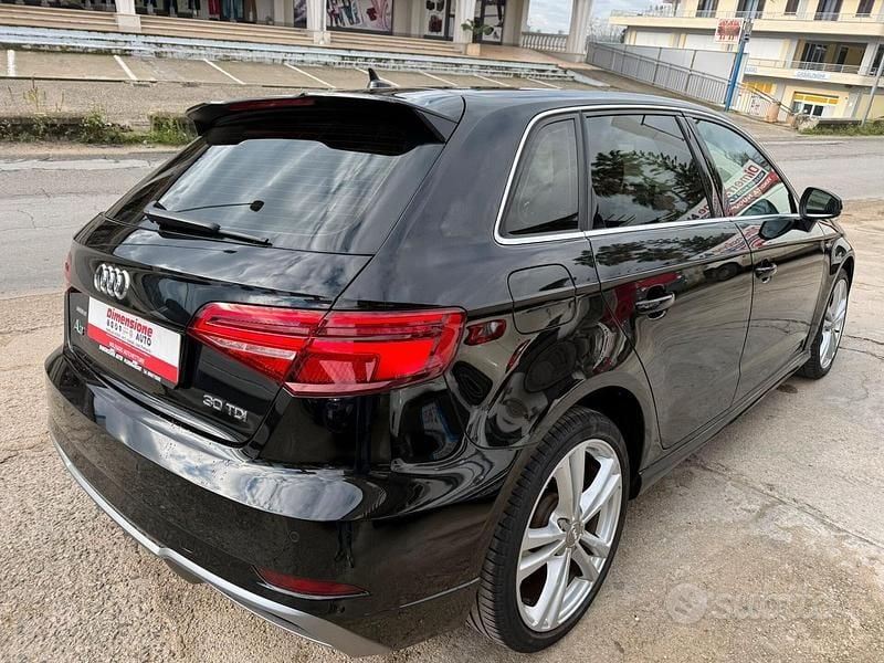 Usata Audi A3 S-Line 177 CV (130 kW) 2019 Nero Berlina