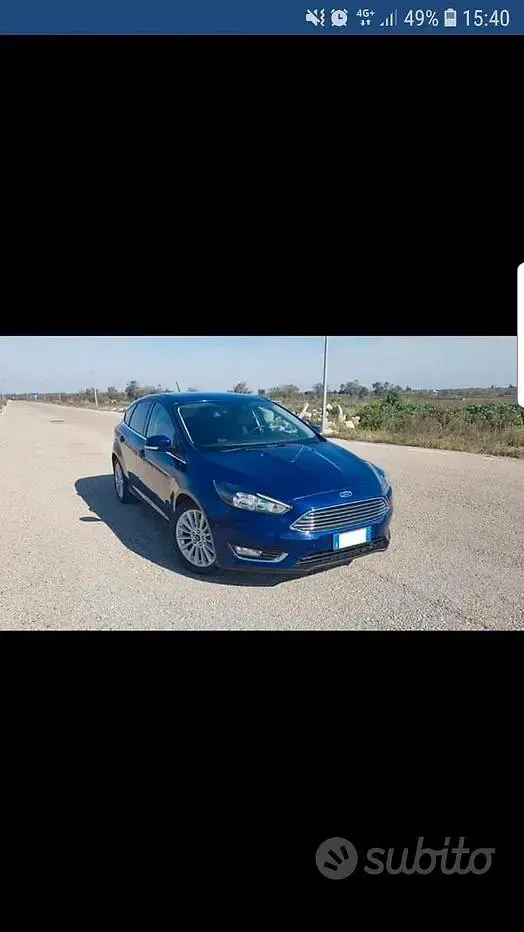 Usata Ford Focus 109 CV (80 kW) 2015 Blu Berlina