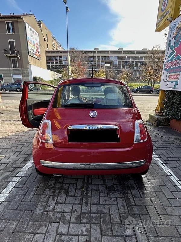 Usata Fiat 500 Lounge 69 CV (50 kW) 2012 Rosso Berlina