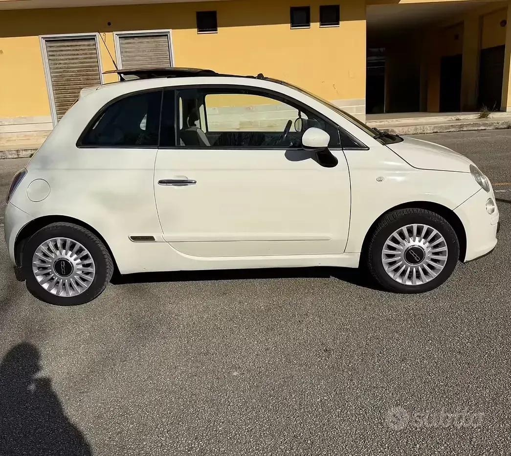 Usata Fiat 500 75 CV (55 kW) 2008 Bianco Berlina