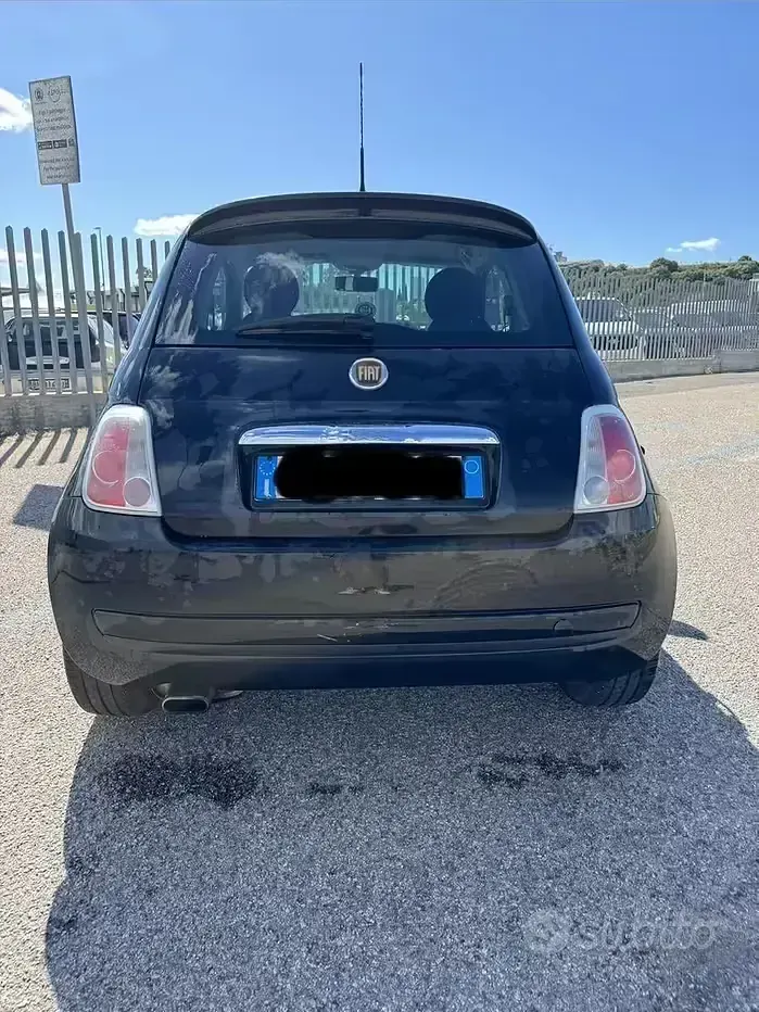 Usata Fiat 500 69 CV (50 kW) 2009 Nero Cabrio
