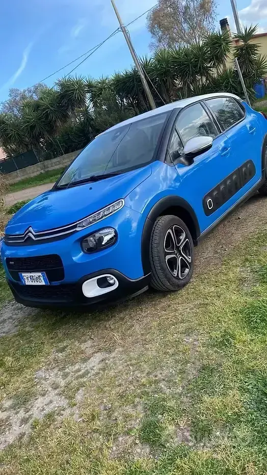 Usata Citroën C3 82 CV (60 kW) 2017 Blu Berlina