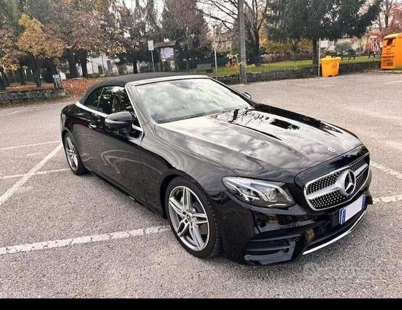 Usata Mercedes E220 Premium 194 CV (142 kW) 2018 Nero Cabrio