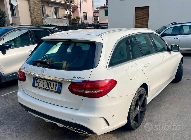 Usata Mercedes C250 AMG 204 CV (150 kW) 2016 Bianco Station wagon