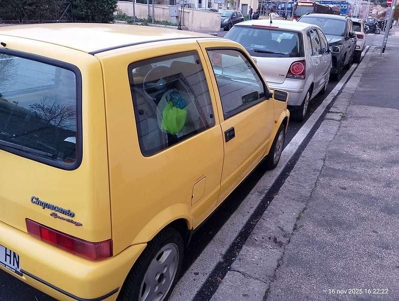 Usata Fiat Cinquecento 54 CV (39 kW) 1997 Giallo Utilitaria