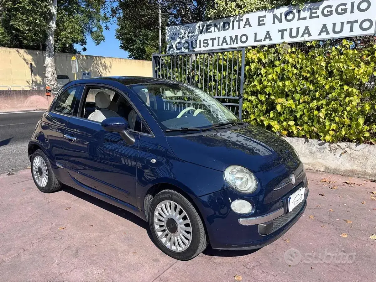 Usata Fiat 500 Lounge 69 CV (50 kW) 2011 Bluazzurro Utilitaria