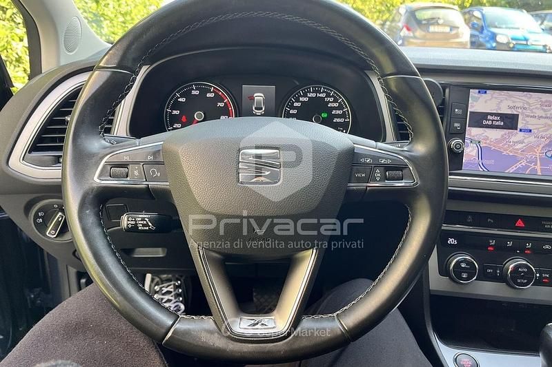 Usata Seat Leon ST XCELLENCE 131 CV (96 kW) 2020 Blu Station wagon