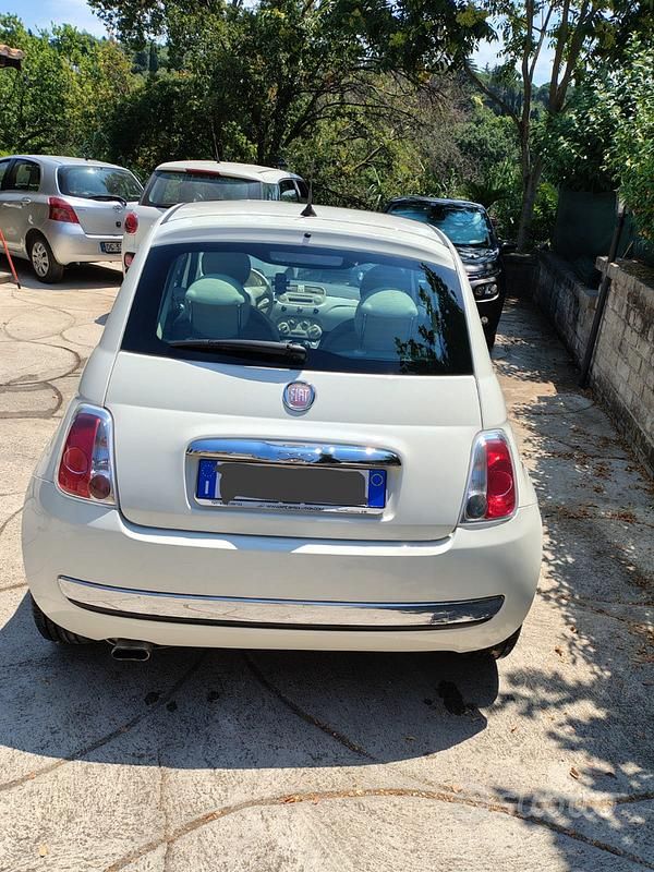 Usata Fiat 500 Lounge 69 CV (50 kW) 2014 Bianco Utilitaria