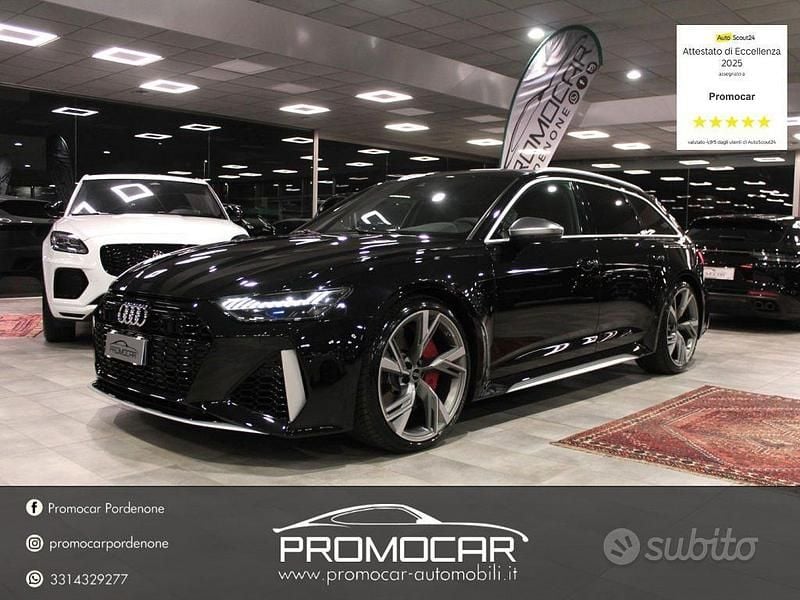 Usata Audi RS6 S-Line 600 CV (441 kW) 2020 Nero Station wagon