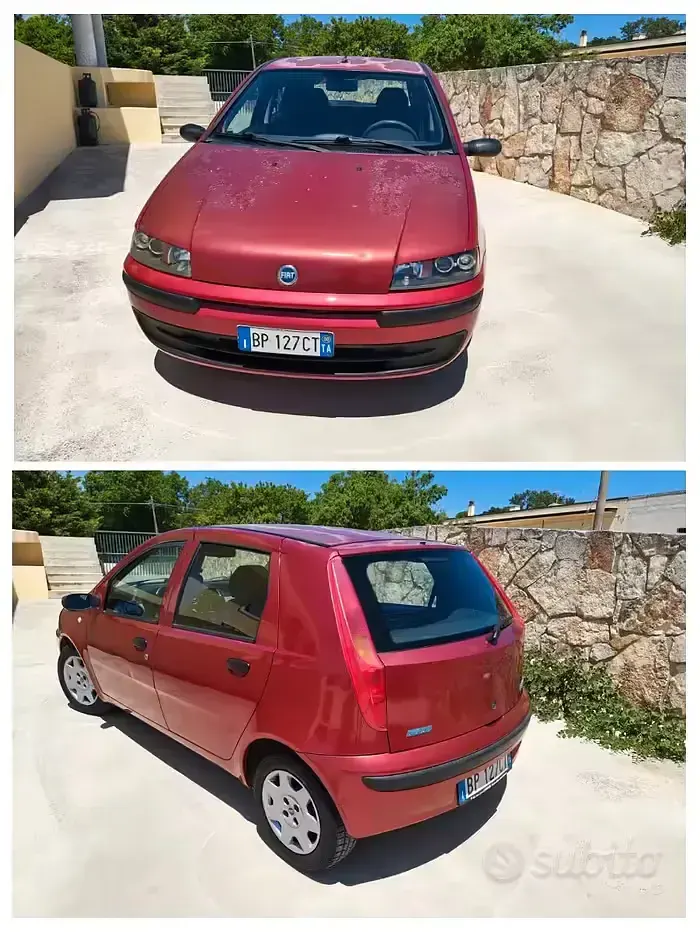 Usata Fiat Punto 60 CV (44 kW) 2000 Rosso Utilitaria