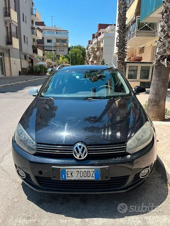 Usata VW Golf VI 105 CV (77 kW) 2011 Nero Station wagon