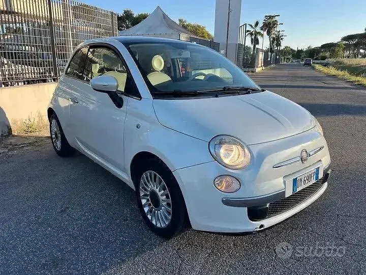 Usata Fiat 500 Lounge 69 CV (50 kW) 2009 Bianco Cabrio