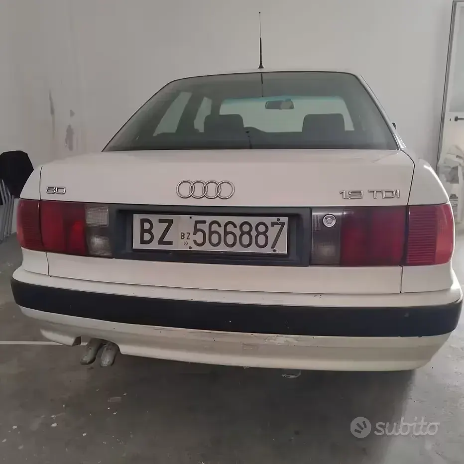 Usata Audi 80 115 CV (84 kW) 1992 Bianco Berlina