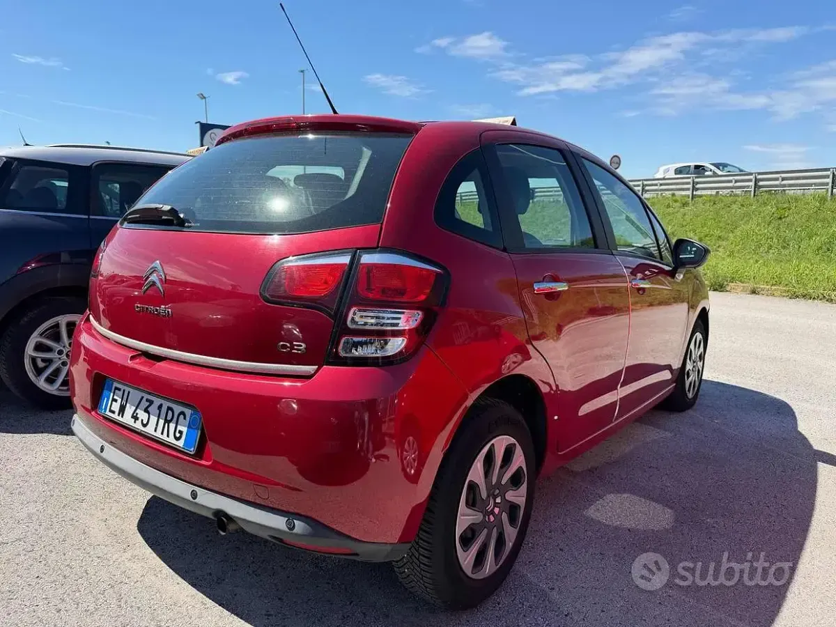 Usata Citroën C3 PureTech 68 CV (50 kW) 2014 Rosso Berlina