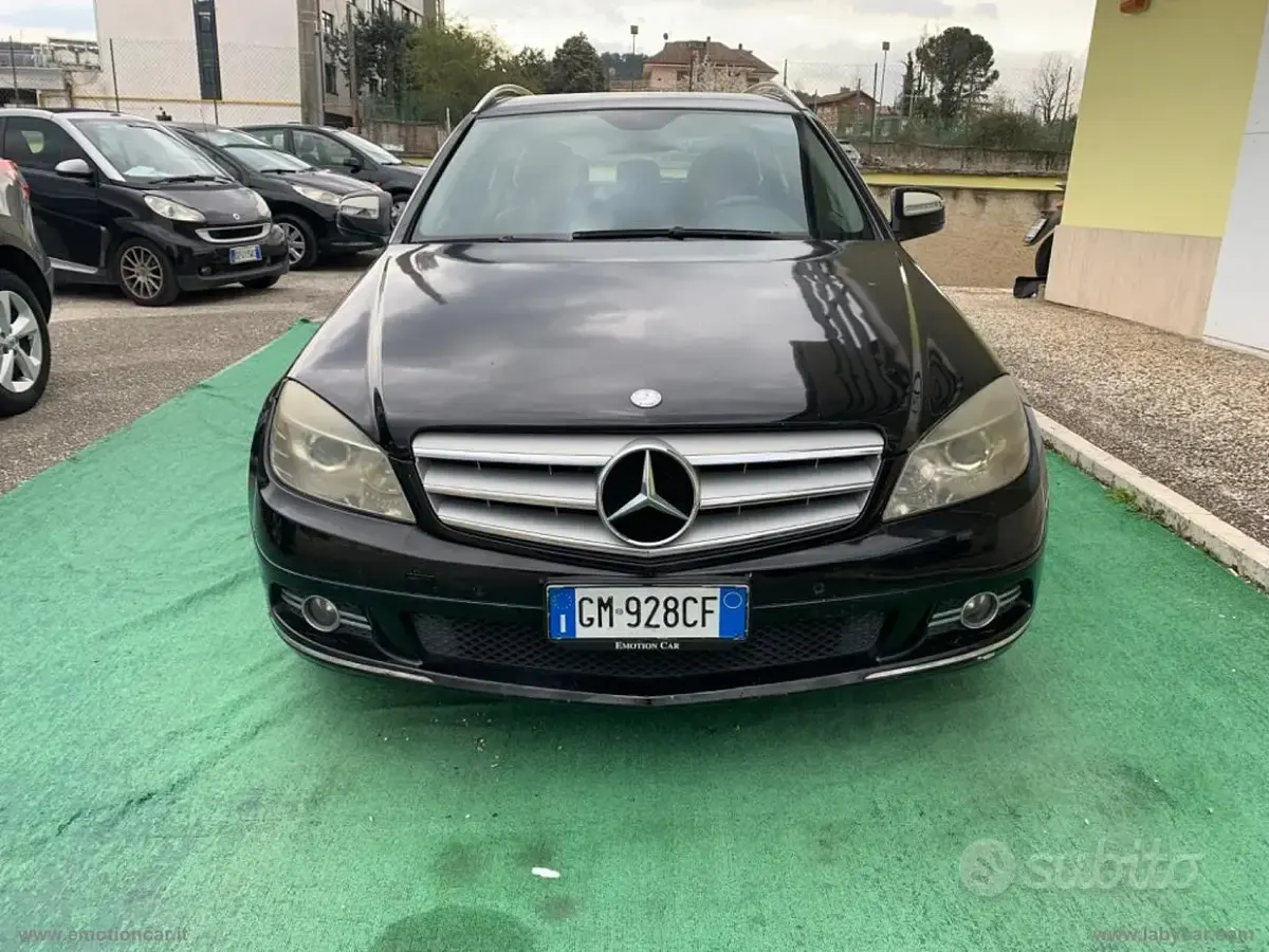 Usata Mercedes C200 Avantgarde 136 CV (100 kW) 2008 Nero Station wagon