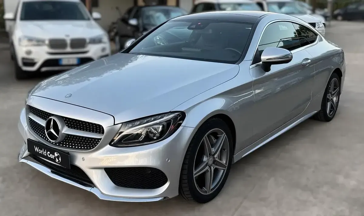 Usata Mercedes C250 Premium Plus 204 CV (150 kW) 2017 Argento Coupé