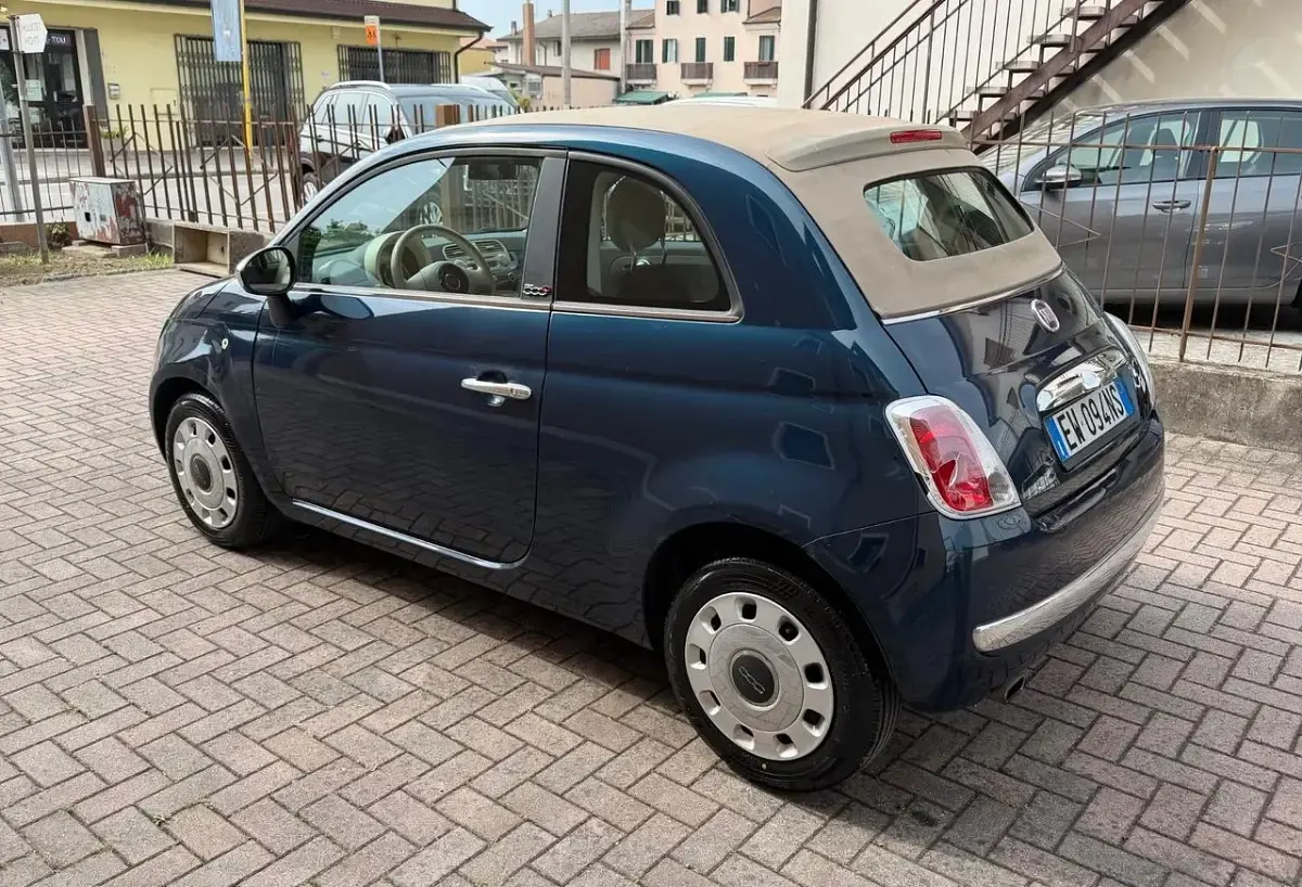 Usata Fiat 500 95 CV (69 kW) 2014 Blu Cabrio
