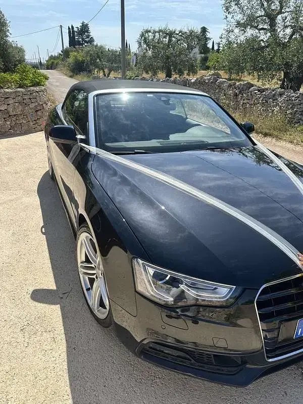 Usata Audi A5 Cabriolet S-Line 177 CV (130 kW) 2014 Nero Cabrio