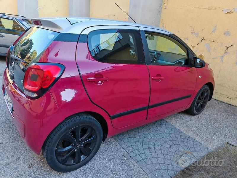 Usata Citroën C1 Shine 82 CV (60 kW) 2018 Rosso Utilitaria