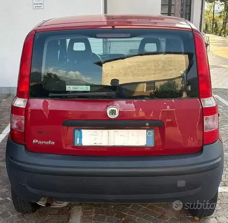 Usata Fiat Panda 2008 Rosso Utilitaria
