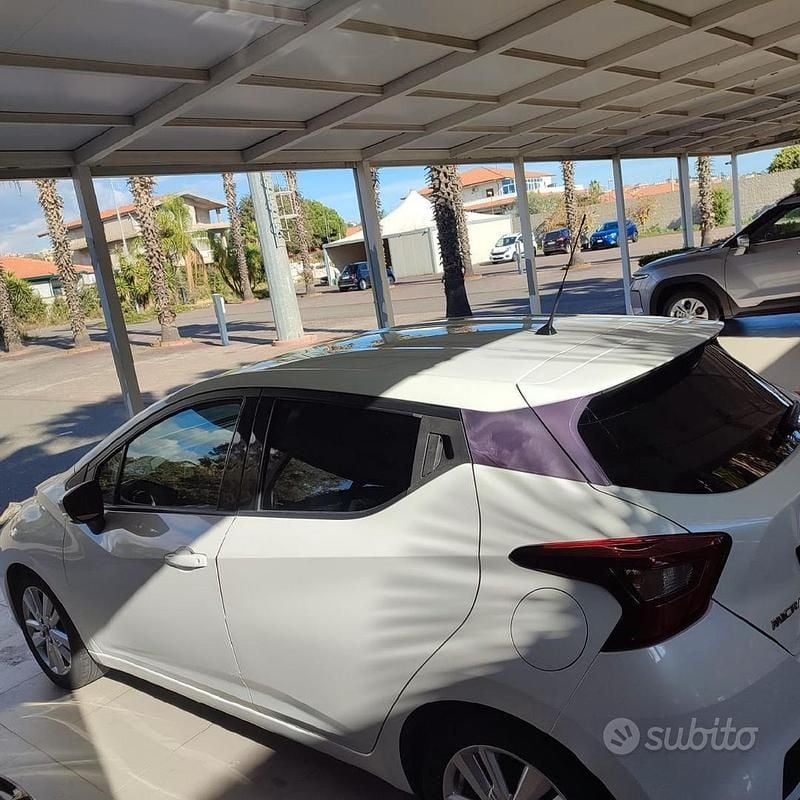 Bianco Usata 2020 Nissan Micra Acenta Due volumi | 9000 € (Molto cara) - Immagine 1/4