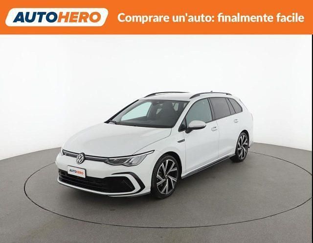 Usata VW Golf VIII R-line 131 CV (96 kW) 2021 Bianco Station wagon