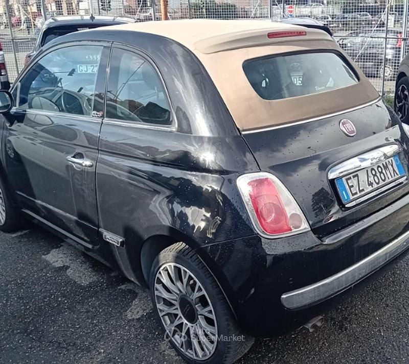 Usata Fiat 500C Lounge 69 CV (50 kW) 2015 Nero ribelle Cabrio