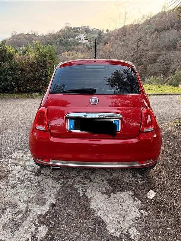 Usata Fiat 500 Collezione 95 CV (69 kW) 2019 Rosso Utilitaria
