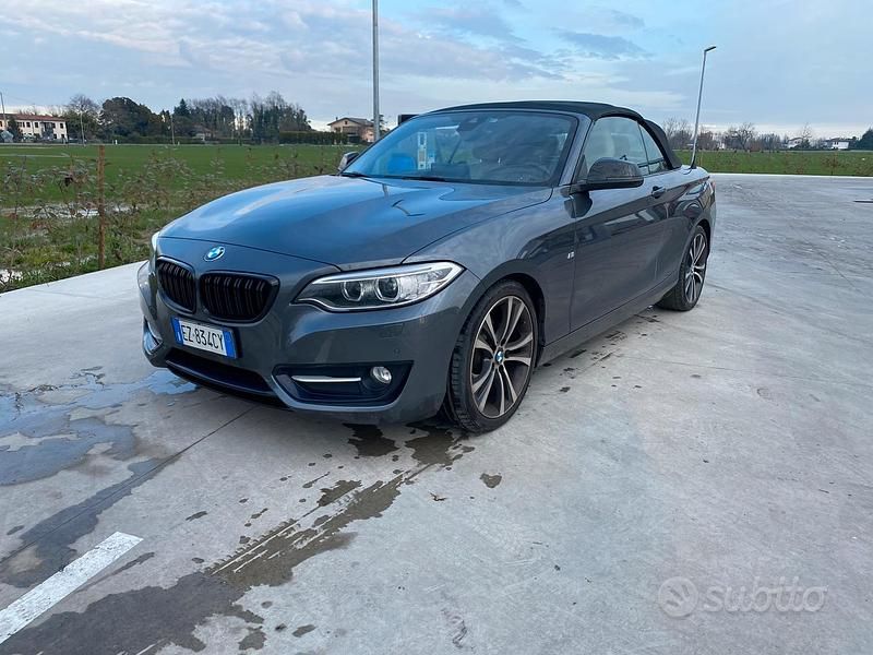 Usata BMW 220 190 CV (139 kW) 2015 Grigio Cabrio