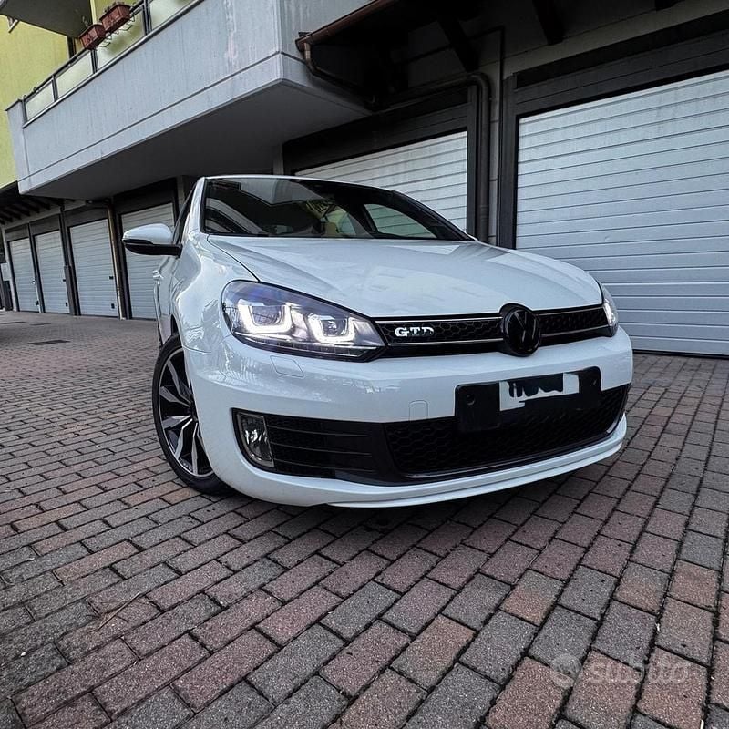 Usata VW Golf VI GTD 170 CV (125 kW) 2010 Bianco Utilitaria