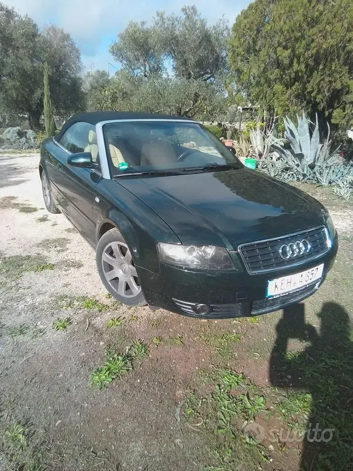 Usata Audi A4 Cabriolet 163 CV (119 kW) 2004 Verde Cabrio