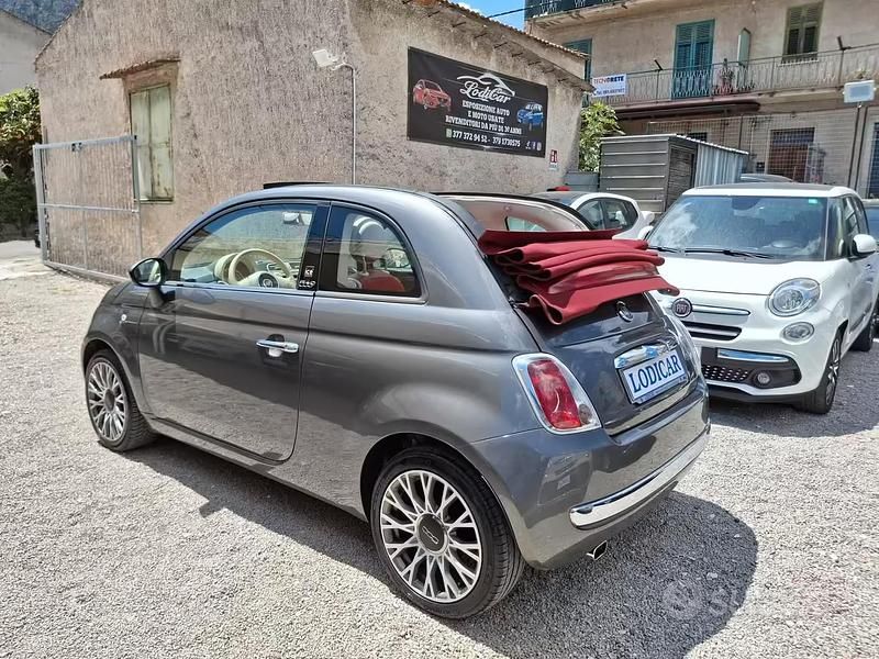 Usata Fiat 500C Lounge 95 CV (69 kW) 2010 Grigio Cabrio