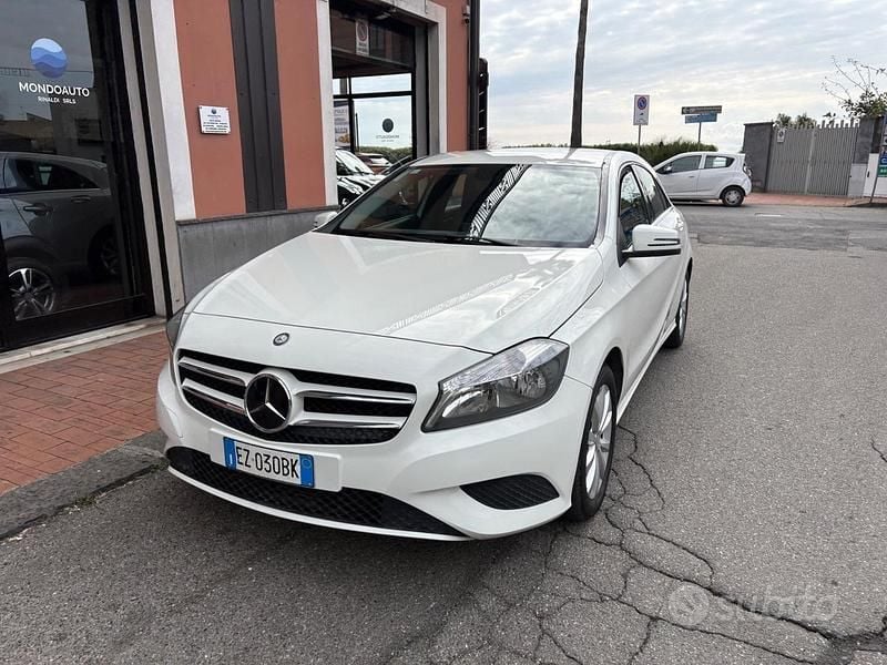 Usata Mercedes A160 Executive 89 CV (65 kW) 2015 Bianco Berlina