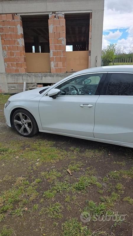 Usata Audi A3 Advanced 150 CV (110 kW) 2021 Bianco Berlina