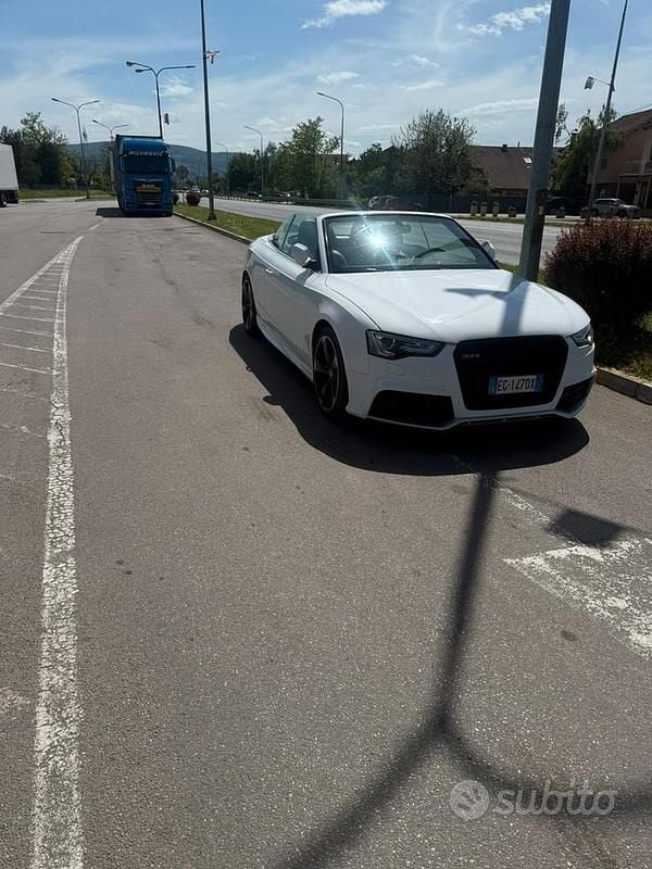 Usata Audi A5 Cabriolet 245 CV (180 kW) 2011 Bianco Cabrio