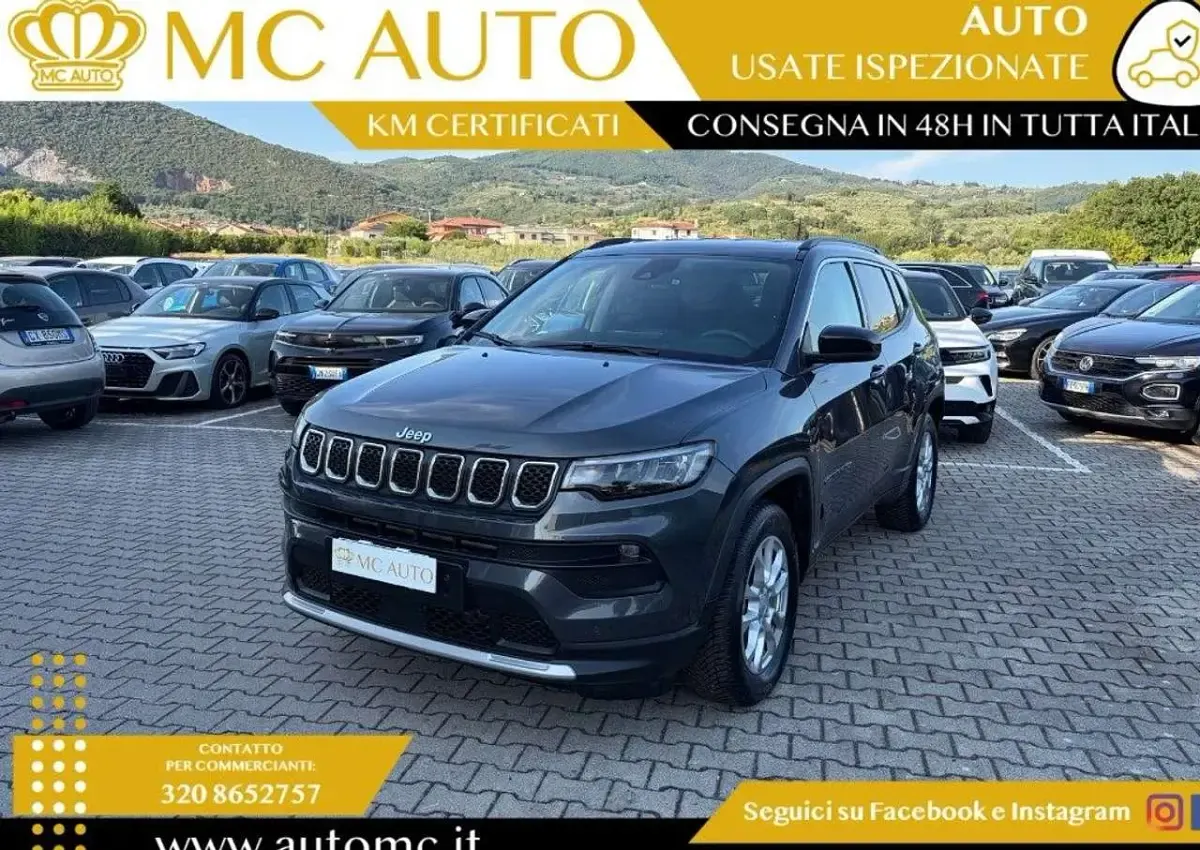 Usata Jeep Compass Limited 131 CV (96 kW) 2022 Grigio scuro SUV