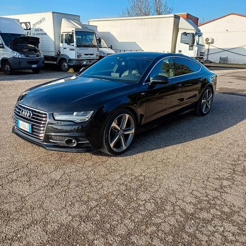 Usata Audi A7 Sportback S-Line 272 CV (200 kW) 2014 Nero Utilitaria