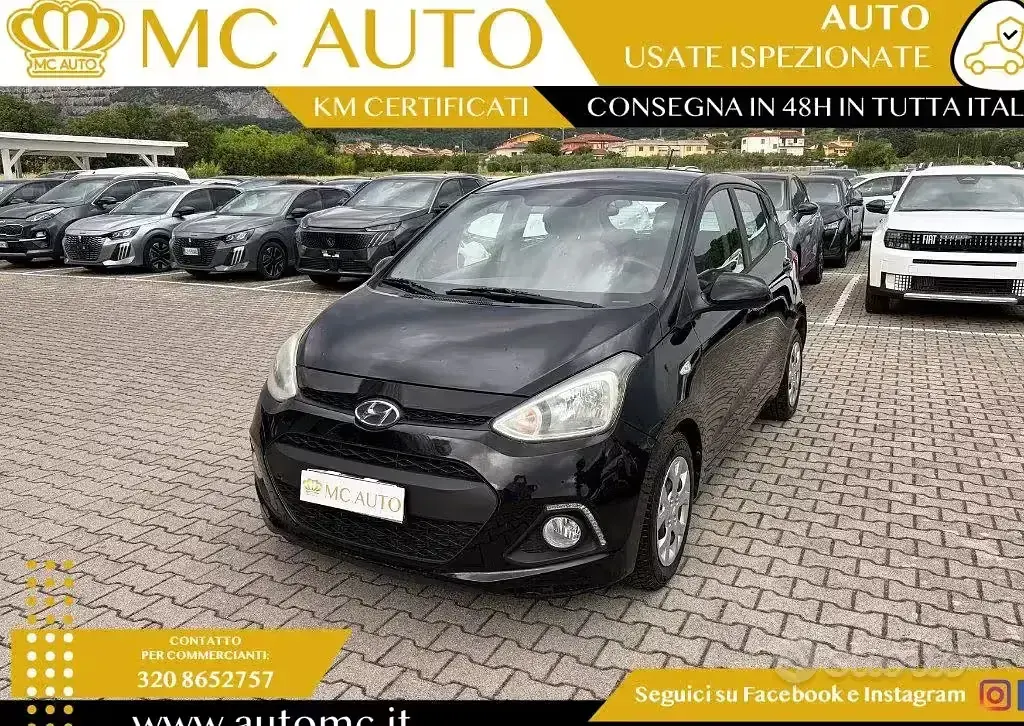 Usata Hyundai i10 Comfort 69 CV (50 kW) 2016 Nero Utilitaria