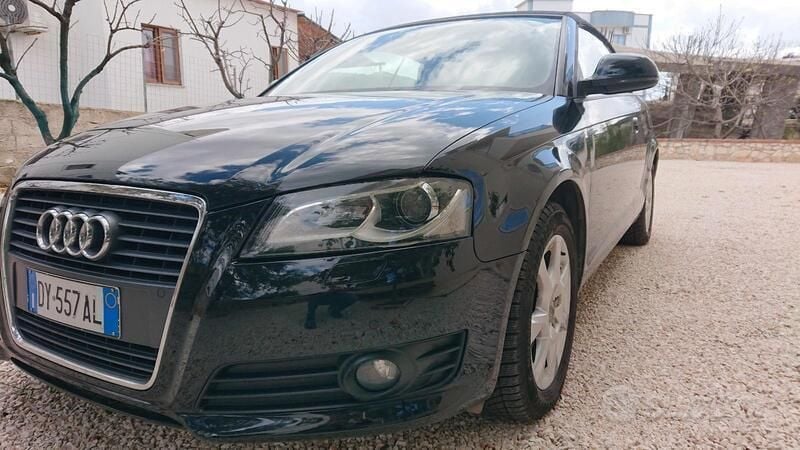 Usata Audi A3 Cabriolet Ambition 140 CV (102 kW) 2009 Nero Cabrio