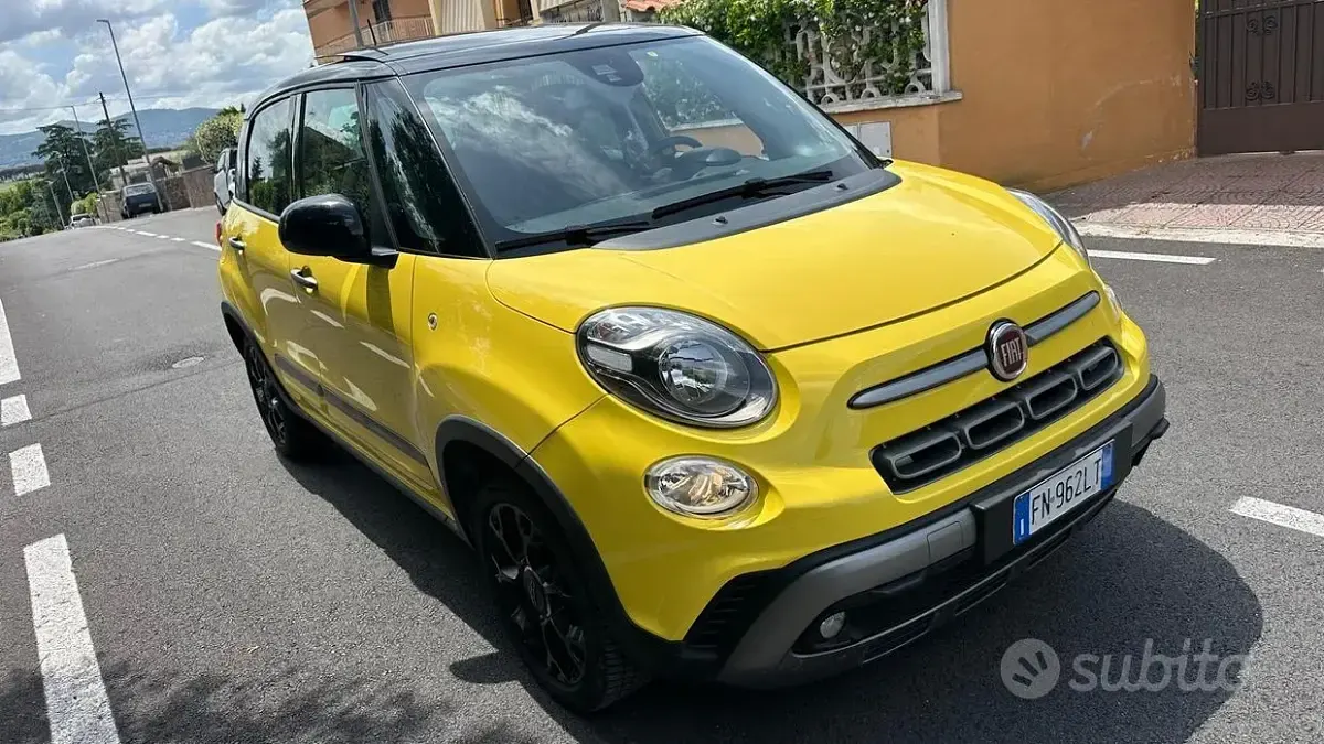 Usata Fiat 500L Cross 95 CV (69 kW) 2018 Giallo Monovolume