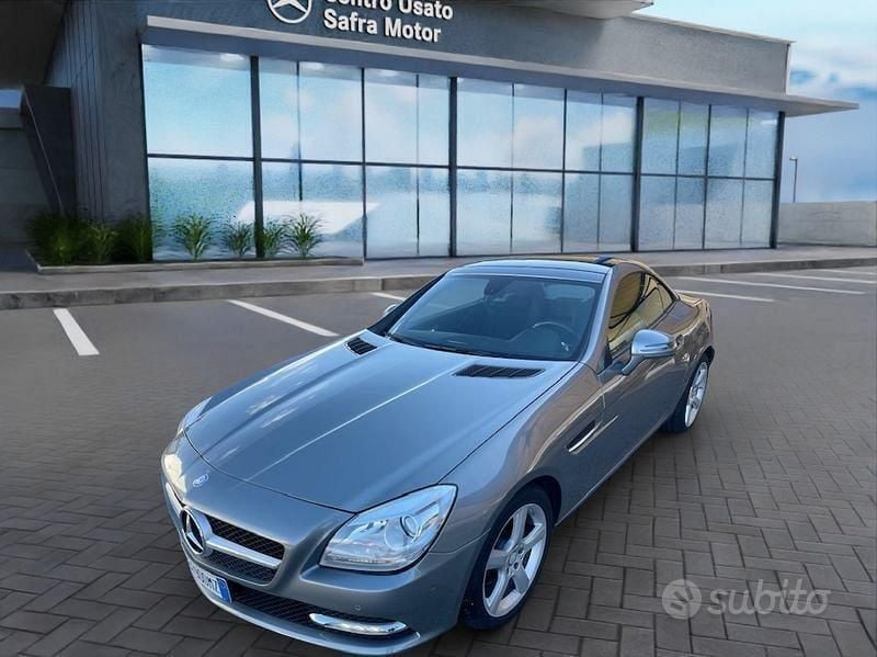 Usata Mercedes SLK200 Sport 184 CV (135 kW) 2014 Grigio Cabrio