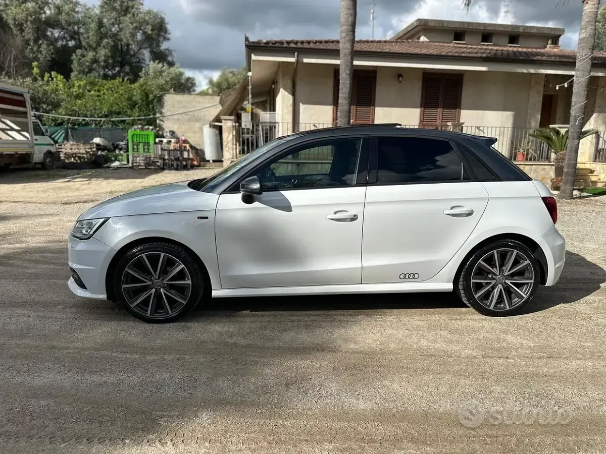 Usata Audi A1 S-Line 90 CV (66 kW) 2015 Bianco Utilitaria