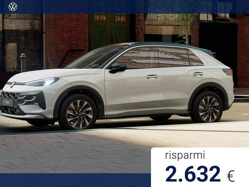 Pure white nero Nuova 2025 VW T-Roc Life SUV | 36.200 € (Buon prezzo) - Immagine 1/4