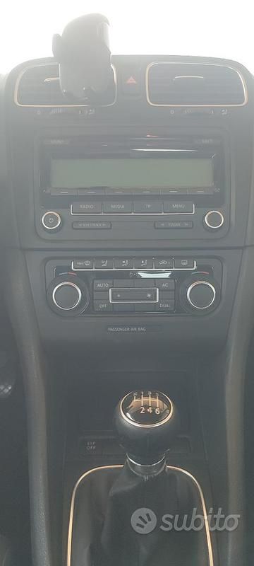 Usata VW Golf VI Highline 140 CV (102 kW) 2010 Nero Utilitaria