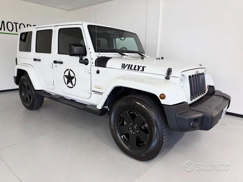 Usata Jeep Wrangler Unlimited Sahara 2012 Bianco SUV