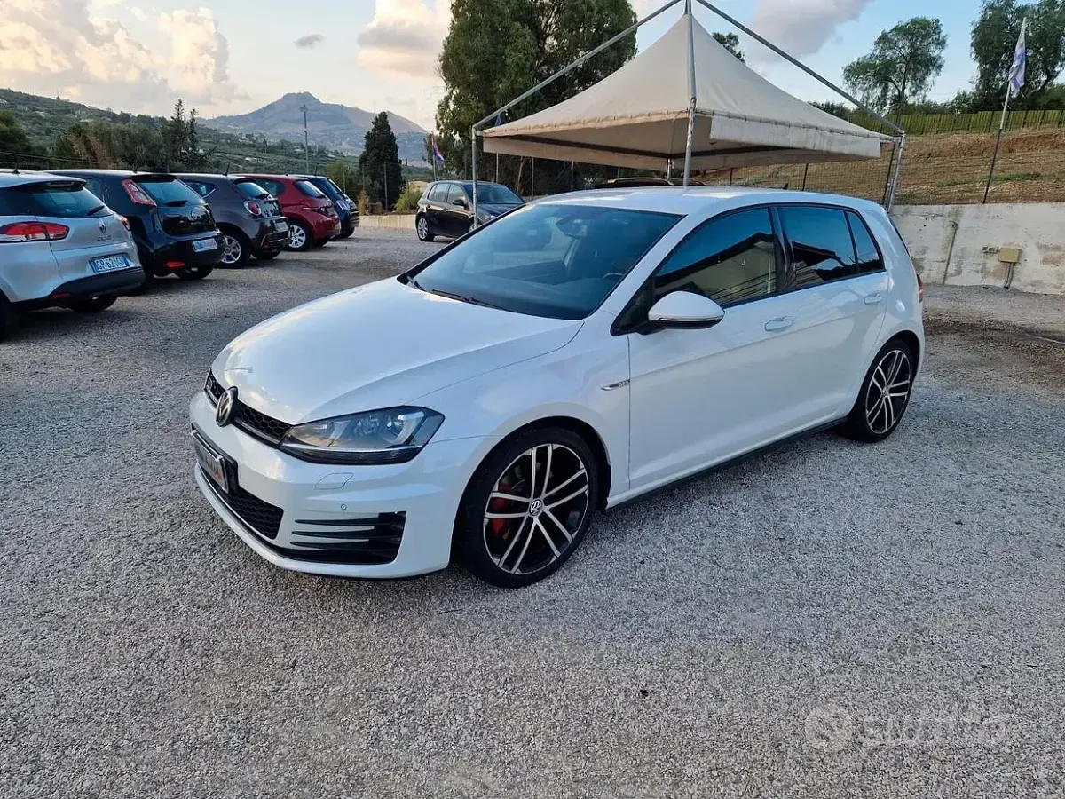 Usata VW Golf VII GTD 184 CV (135 kW) 2014 Bianco Berlina