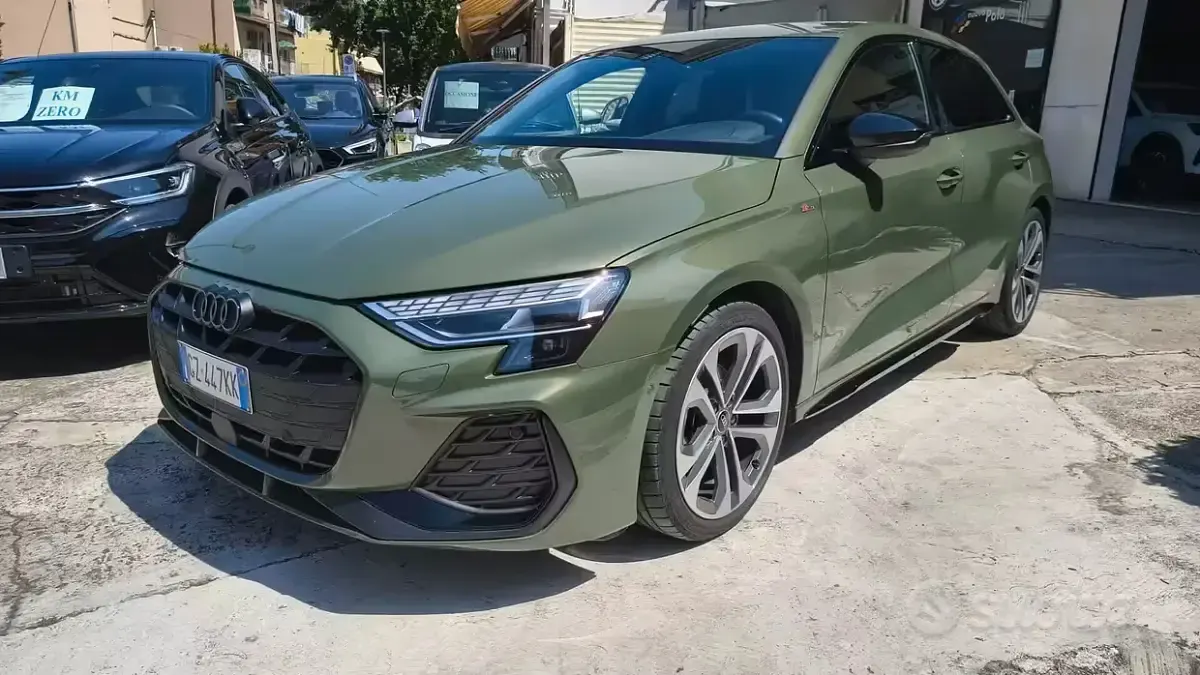 Usata Audi A3 S-Line 150 CV (110 kW) 2025 Verde Berlina